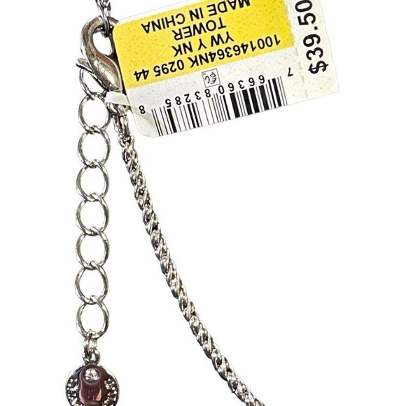 NWT Charter Club Crystal Lariat Necklace, 17" + 2" Extender - Picture 6 of 6